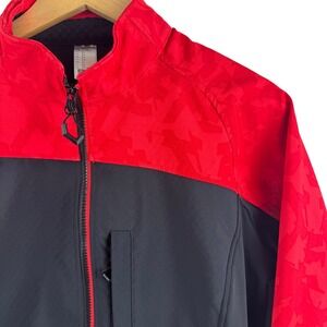 Decathlon Rockrider MTB Jacket ST 500 Mens Medium Red Black Cycling Softshell
